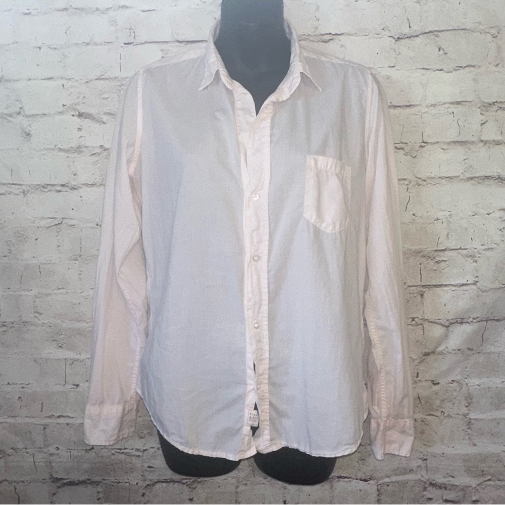 Frank & Eileen Light Pink Button Up Barry Top